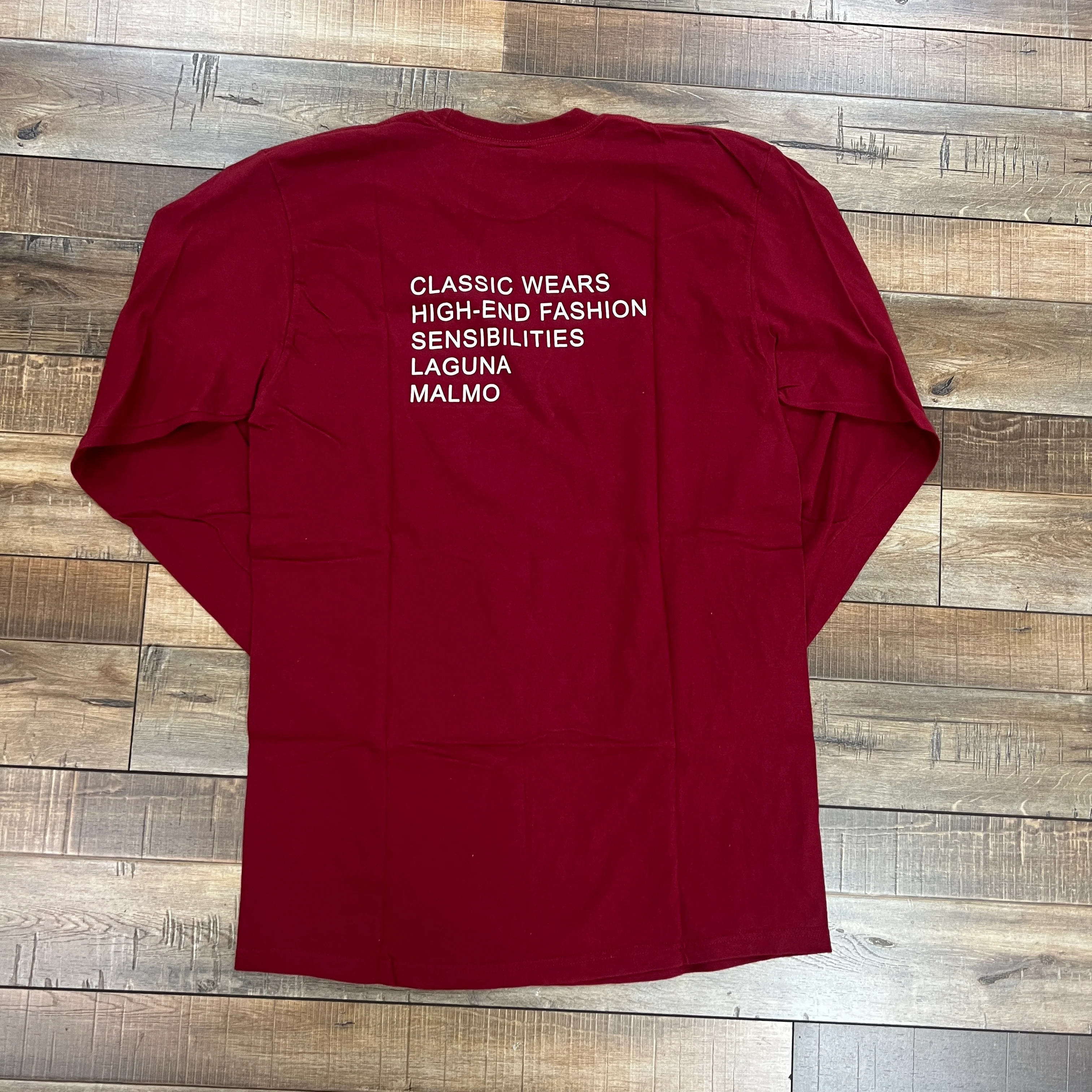 Stüssy x Très Bien Long Sleeve Dark Red - Image 2