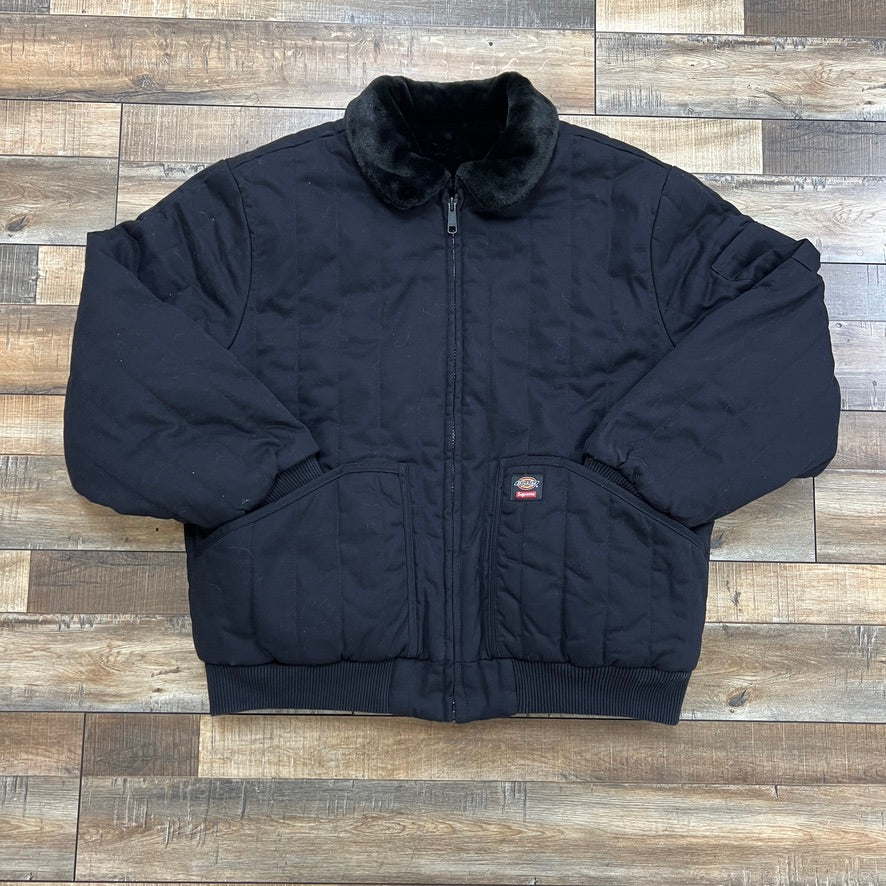 Supreme Dickies Reversible Quilted Faux Fur Work Jacket - Image 2