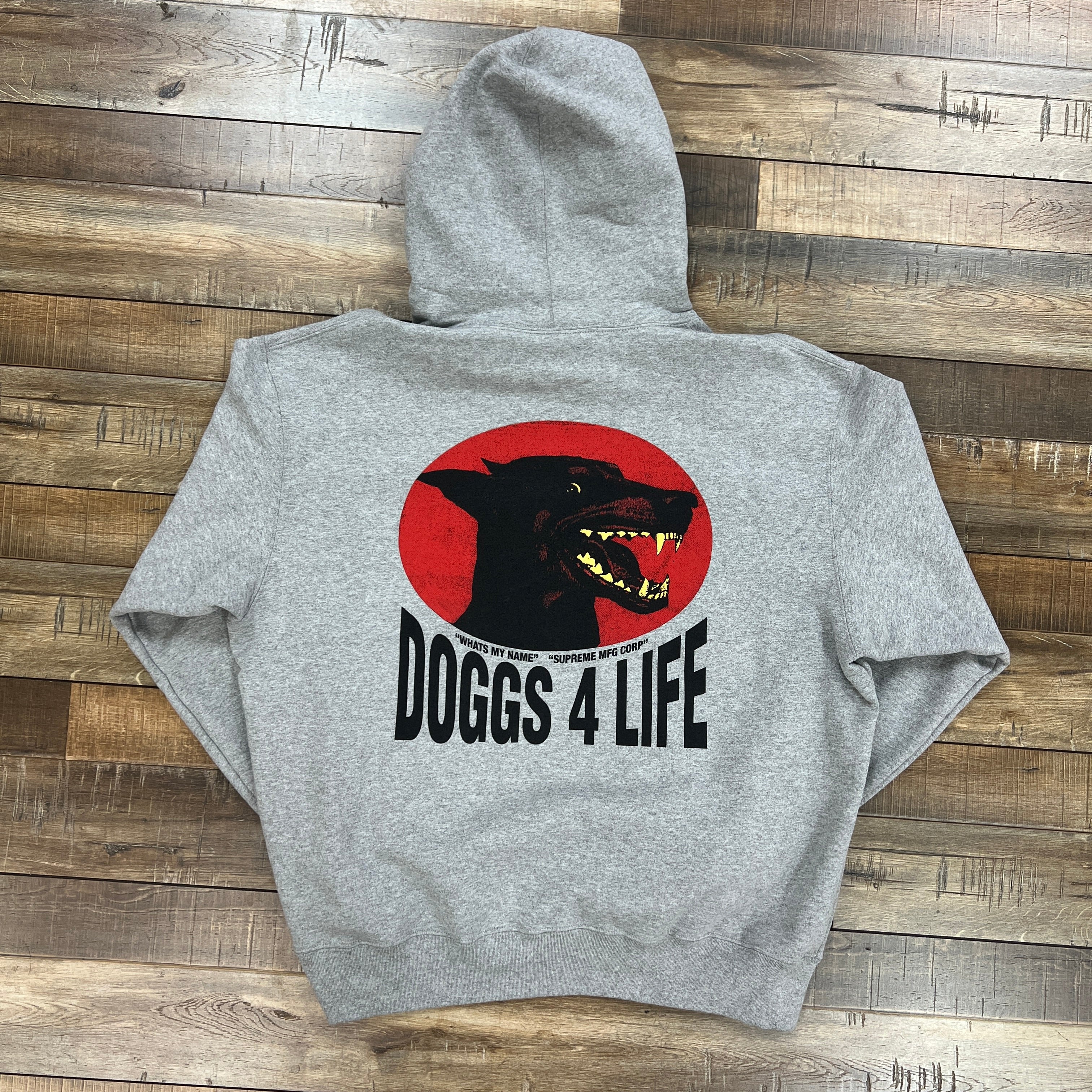 Supreme Doggs Hooded Sweatshirt 'Heather Grey' - Image 2