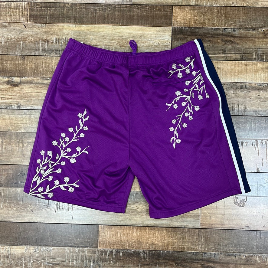 Supreme Floral Soccer Short Purple - Image 2