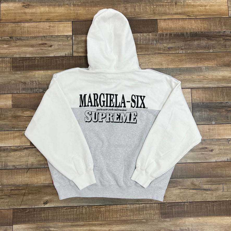 Supreme MM6 Maison Margiela Eagle Zip Up Hooded Sweatshirt White - Image 2