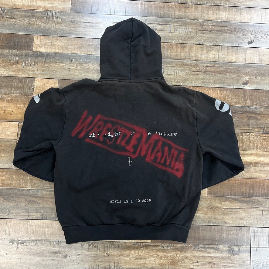 Travis Scott x WWE Wrestlemania Hoodie Black - Image 2