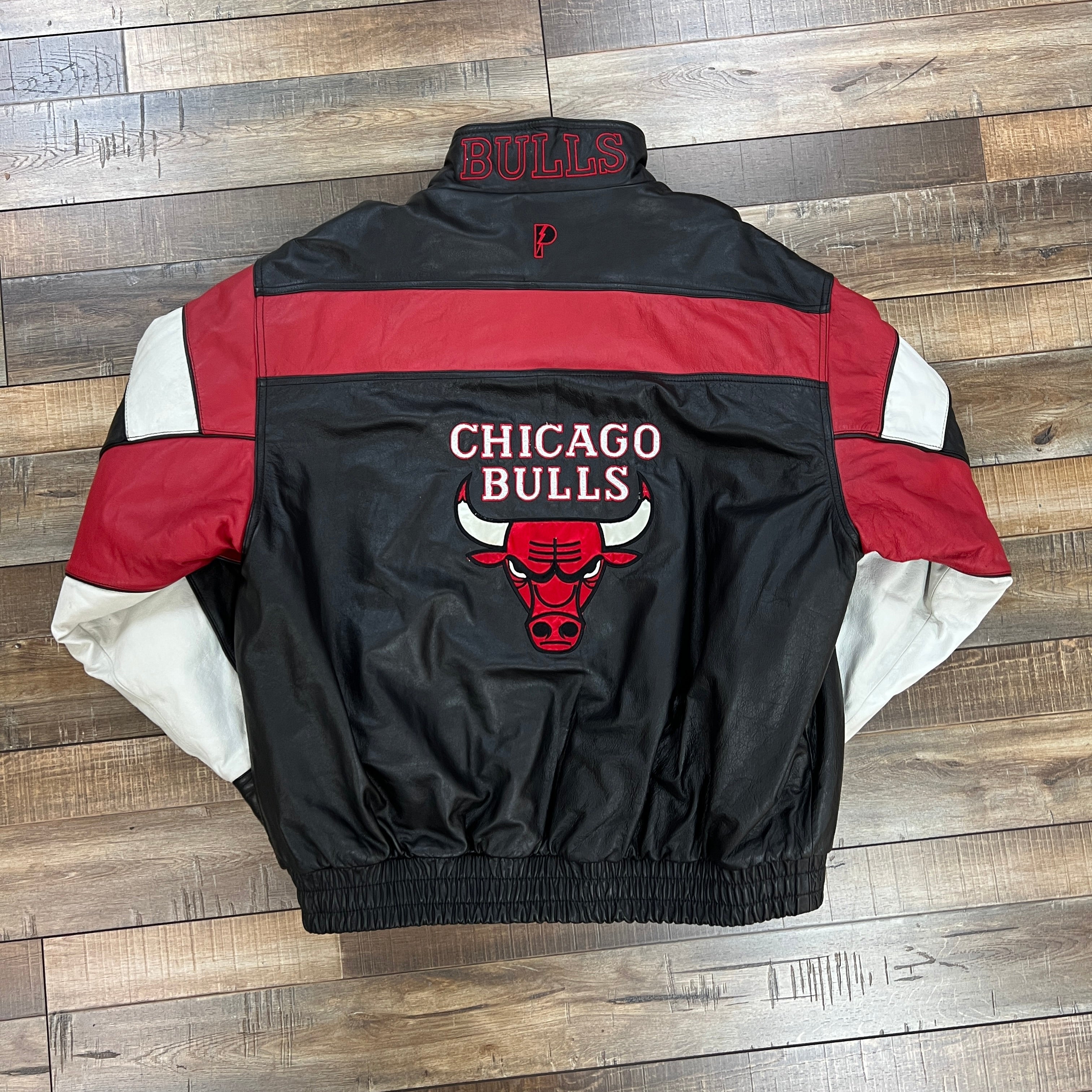 Vintage 90’s Chicago Bulls Leather Pro Player Jacket - Image 2